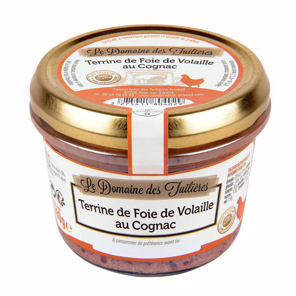 Poultry Liver Terrine with Cognac 180g Domaine des Tuillieres