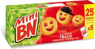 Mini Biscuit Fraise (Strawberry) BN 175g