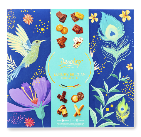 Belgian Biscuit Assortment in Beautiful Gift Box 750g