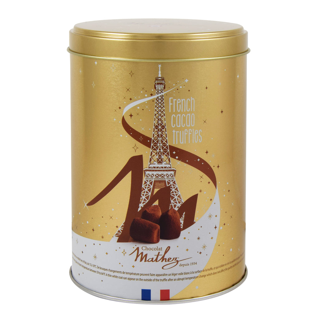 Star Gold Gift Tin with Cocoa Powdered Chocolate Truffles 500g