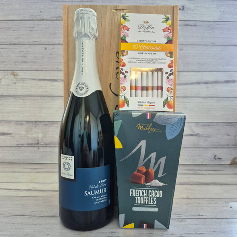 Bulles et Chocolat (Bubbles & Chocolate) Gift Basket