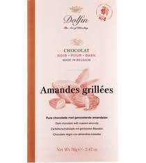 Chocolate 70g Dark with Roasted Almonds Dolfin