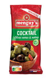 Menguys Green & Black Olives with bell peppers & herbs 170g