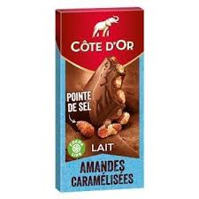 Cote D'or Milk Chocolate with Caramelised Almonds 180g