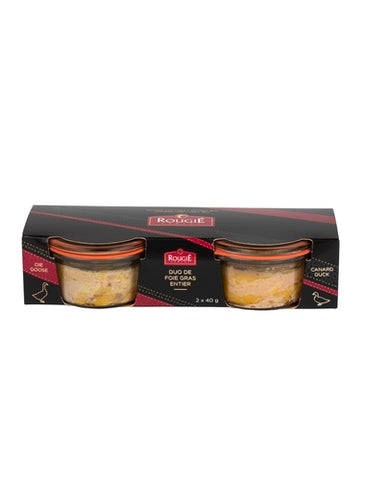 Rougie Duo De Foie Gras Entier Goose & Duck 2 x 40g