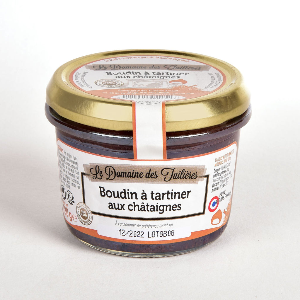 Boudin a Tartiner - Black Pudding Spread with Chestnuts