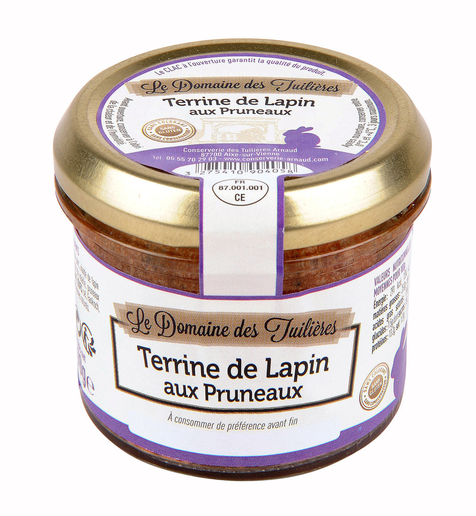 Rabbit Terrine with prunes 90 g Domaine des Tuilieres